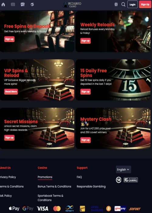 Discover the Thrill of Incognito Casino in the UK - Exclusive Offers, incognito casino login